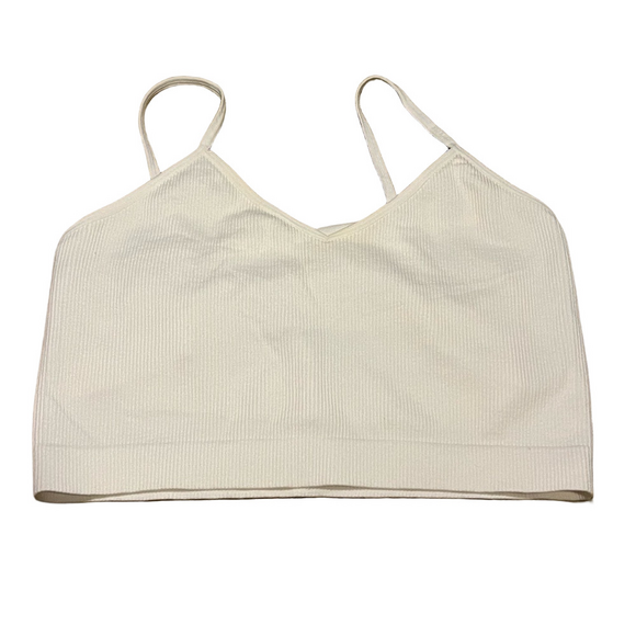 Primark White Ribbed Tank Top - Picture 1 of 3